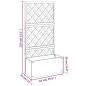 Blumenkasten mit Rankgitter Grau 65x33x135 cm WPC Blumenkasten mit Rankgitter Grau 65x33x135 cm WPC