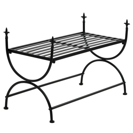  vidaXL Bank Vintage-Stil Metall 83 x 42 x 55 cm Schwarz