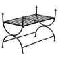 vidaXL Bank Vintage-Stil Metall 83 x 42 x 55 cm Schwarz vidaXL Bank Vintage-Stil Metall 83 x 42 x 55 cm Schwarz