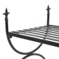 vidaXL Bank Vintage-Stil Metall 83 x 42 x 55 cm Schwarz vidaXL Bank Vintage-Stil Metall 83 x 42 x 55 cm Schwarz