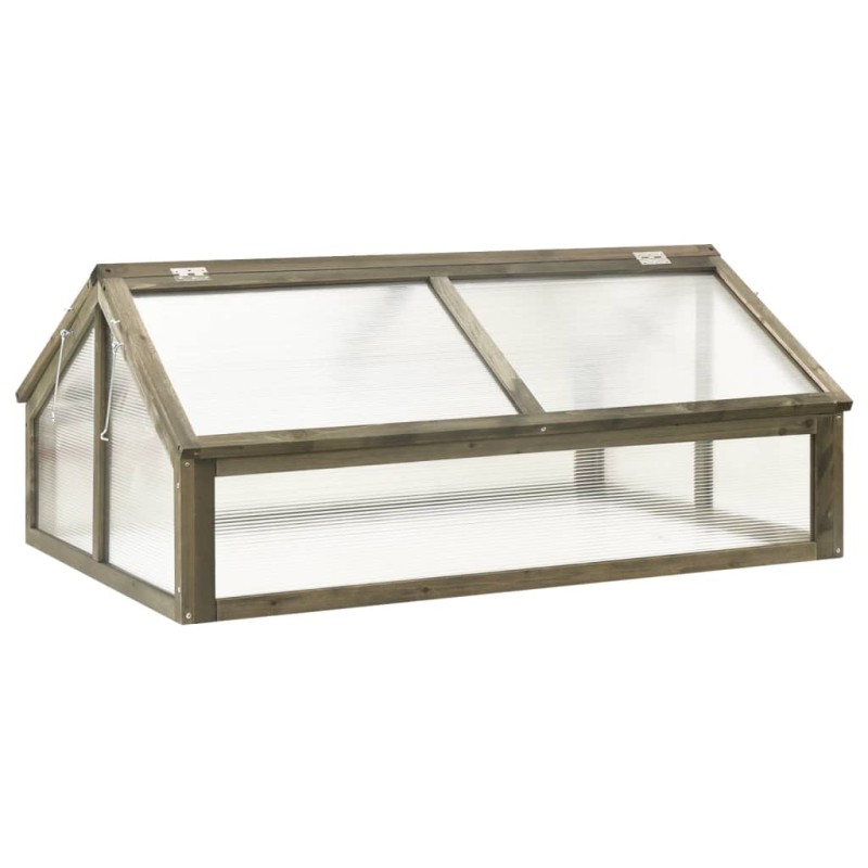 Gewächshaus Grau 114x80x50 cm Tannenholz Gewächshaus Grau 114x80x50 cm Tannenholz