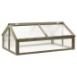 Gewächshaus Grau 114x80x50 cm Tannenholz Gewächshaus Grau 114x80x50 cm Tannenholz