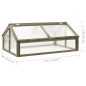 Gewächshaus Grau 114x80x50 cm Tannenholz Gewächshaus Grau 114x80x50 cm Tannenholz