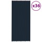 Dachpaneele 36 Stk. Verzinkter Stahl Anthrazit 100x45 cm Dachpaneele 36 Stk. Verzinkter Stahl Anthrazit 100x45 cm
