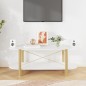 Couchtisch Weiß 110x48x40 cm Holzwerkstoff Couchtisch Weiß 110x48x40 cm Holzwerkstoff