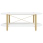 Couchtisch Weiß 110x48x40 cm Holzwerkstoff Couchtisch Weiß 110x48x40 cm Holzwerkstoff