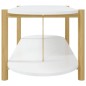 Couchtisch Weiß 110x48x40 cm Holzwerkstoff Couchtisch Weiß 110x48x40 cm Holzwerkstoff