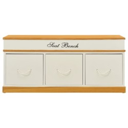 Sitzbank mit Stauraum Schuhschrank Flurbank