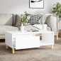 Couchtisch Weiß 90x50x36,5 cm Holzwerkstoff Couchtisch Weiß 90x50x36,5 cm Holzwerkstoff