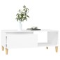Couchtisch Weiß 90x50x36,5 cm Holzwerkstoff Couchtisch Weiß 90x50x36,5 cm Holzwerkstoff