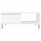Couchtisch Weiß 90x50x36,5 cm Holzwerkstoff Couchtisch Weiß 90x50x36,5 cm Holzwerkstoff