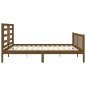vidaXL Massivholzbett mit Kopfteil Honigbraun 200x200 cm vidaXL Massivholzbett mit Kopfteil Honigbraun 200x200 cm