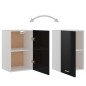 Hängeschrank Hochglanz-Schwarz 39,5x31x60 cm Holzwerkstoff Hängeschrank Hochglanz-Schwarz 39,5x31x60 cm Holzwerkstoff