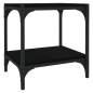 TV-Schrank Schwarz 40x33x41 cm Holzwerkstoff und Stahl TV-Schrank Schwarz 40x33x41 cm Holzwerkstoff und Stahl