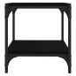 TV-Schrank Schwarz 40x33x41 cm Holzwerkstoff und Stahl TV-Schrank Schwarz 40x33x41 cm Holzwerkstoff und Stahl