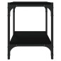 TV-Schrank Schwarz 40x33x41 cm Holzwerkstoff und Stahl TV-Schrank Schwarz 40x33x41 cm Holzwerkstoff und Stahl
