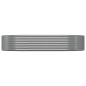 Hochbeet Pulverbeschichteter Stahl 214x140x36 cm Grau Hochbeet Pulverbeschichteter Stahl 214x140x36 cm Grau
