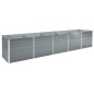 Garten-Hochbeet Verzinkter Stahl 400x80x45 cm Grau Garten-Hochbeet Verzinkter Stahl 400x80x45 cm Grau