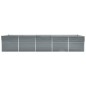 Garten-Hochbeet Verzinkter Stahl 400x80x45 cm Grau Garten-Hochbeet Verzinkter Stahl 400x80x45 cm Grau
