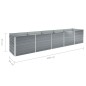 Garten-Hochbeet Verzinkter Stahl 400x80x45 cm Grau Garten-Hochbeet Verzinkter Stahl 400x80x45 cm Grau