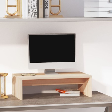 vidaXL Monitorständer 50x27x15 cm Massivholz Kiefer