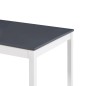 Esstisch Weiß und Grau 180 x 90 x 73 cm Kiefernholz Esstisch Weiß und Grau 180 x 90 x 73 cm Kiefernholz