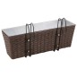 2 x Blumentopf Blumenkübel Übertopf Pflanzenkübel Braun 50 cm 2 x Blumentopf Blumenkübel Übertopf Pflanzenkübel Braun 50 cm