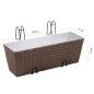 2 x Blumentopf Blumenkübel Übertopf Pflanzenkübel Braun 50 cm 2 x Blumentopf Blumenkübel Übertopf Pflanzenkübel Braun 50 cm