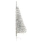 Künstlicher Halb-Weihnachtsbaum mit Ständer Silbern 150 cm PVC Künstlicher Halb-Weihnachtsbaum mit Ständer Silbern 150 cm PVC