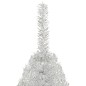 Künstlicher Halb-Weihnachtsbaum mit Ständer Silbern 150 cm PVC Künstlicher Halb-Weihnachtsbaum mit Ständer Silbern 150 cm PVC