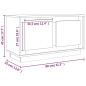 TV-Schrank Weiß 80x35x45 cm Holzwerkstoff TV-Schrank Weiß 80x35x45 cm Holzwerkstoff