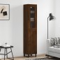 Highboard Braun Eichen-Optik 34,5x34x180 cm Holzwerkstoff Highboard Braun Eichen-Optik 34,5x34x180 cm Holzwerkstoff
