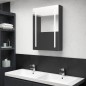 LED-Spiegelschrank fürs Bad Glänzend Schwarz 50x13x70 cm LED-Spiegelschrank fürs Bad Glänzend Schwarz 50x13x70 cm