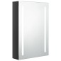 LED-Spiegelschrank fürs Bad Glänzend Schwarz 50x13x70 cm LED-Spiegelschrank fürs Bad Glänzend Schwarz 50x13x70 cm