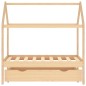 Kinderbett mit Schublade Massivholz Kiefer 70x140 cm Kinderbett mit Schublade Massivholz Kiefer 70x140 cm