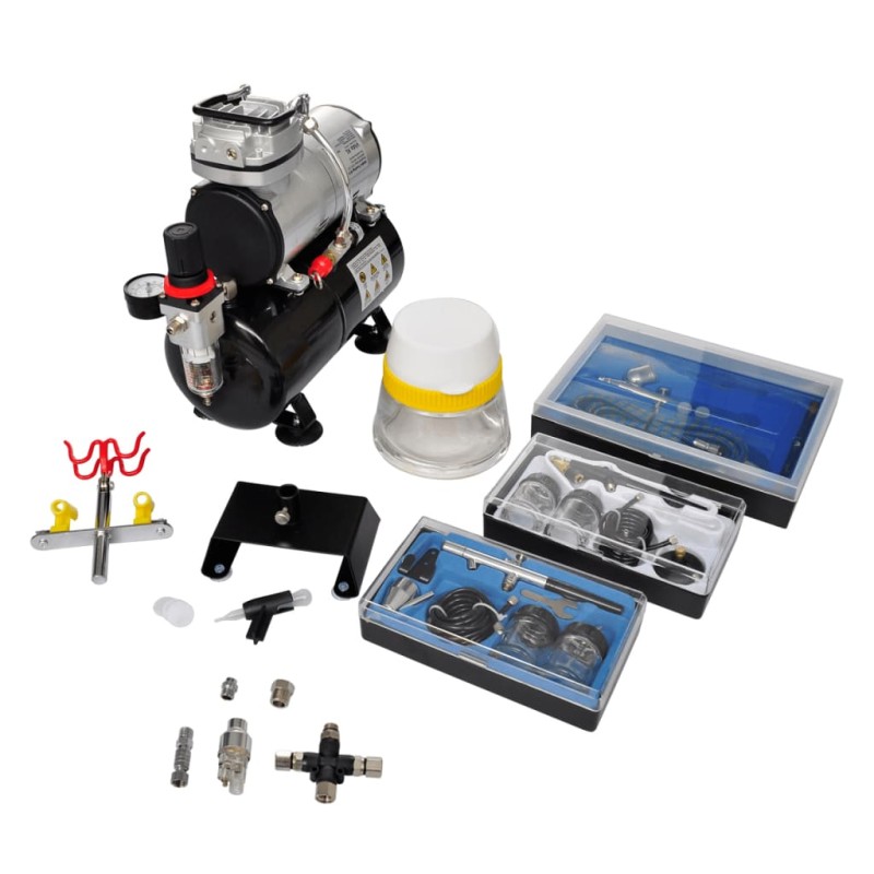 Airbrush Profi Komplett-Set mit 3 Pistolen Airbrush Profi Komplett-Set mit 3 Pistolen