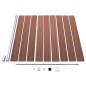 Gartenzaun WPC 175x186 cm Braun Gartenzaun WPC 175x186 cm Braun