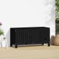 Gartentruhe Schwarz 108x42,5x54 cm Massivholz Kiefer Gartentruhe Schwarz 108x42,5x54 cm Massivholz Kiefer