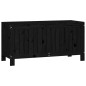 Gartentruhe Schwarz 108x42,5x54 cm Massivholz Kiefer Gartentruhe Schwarz 108x42,5x54 cm Massivholz Kiefer