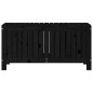 Gartentruhe Schwarz 108x42,5x54 cm Massivholz Kiefer Gartentruhe Schwarz 108x42,5x54 cm Massivholz Kiefer