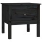 Beistelltische 2 Stk. Schwarz 50x50x49 cm Massivholz Kiefer Beistelltische 2 Stk. Schwarz 50x50x49 cm Massivholz Kiefer