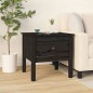 Beistelltische 2 Stk. Schwarz 50x50x49 cm Massivholz Kiefer Beistelltische 2 Stk. Schwarz 50x50x49 cm Massivholz Kiefer