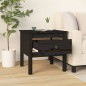 Beistelltische 2 Stk. Schwarz 50x50x49 cm Massivholz Kiefer Beistelltische 2 Stk. Schwarz 50x50x49 cm Massivholz Kiefer