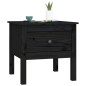 Beistelltische 2 Stk. Schwarz 50x50x49 cm Massivholz Kiefer Beistelltische 2 Stk. Schwarz 50x50x49 cm Massivholz Kiefer