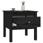 Beistelltische 2 Stk. Schwarz 50x50x49 cm Massivholz Kiefer Beistelltische 2 Stk. Schwarz 50x50x49 cm Massivholz Kiefer