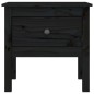 Beistelltische 2 Stk. Schwarz 50x50x49 cm Massivholz Kiefer Beistelltische 2 Stk. Schwarz 50x50x49 cm Massivholz Kiefer