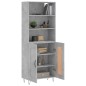 Highboard Betongrau 69,5x34x180 cm Holzwerkstoff Highboard Betongrau 69,5x34x180 cm Holzwerkstoff