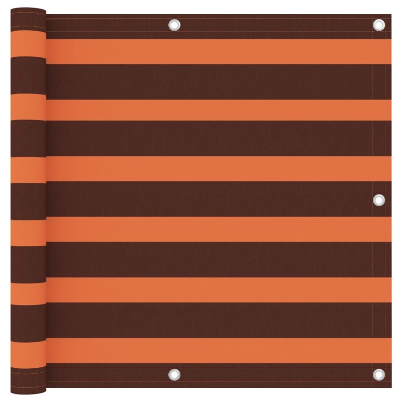 Balkon-Sichtschutz Orange und Braun 90x600 cm Oxford-Gewebe Balkon-Sichtschutz Orange und Braun 90x600 cm Oxford-Gewebe