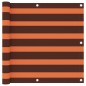 Balkon-Sichtschutz Orange und Braun 90x600 cm Oxford-Gewebe Balkon-Sichtschutz Orange und Braun 90x600 cm Oxford-Gewebe