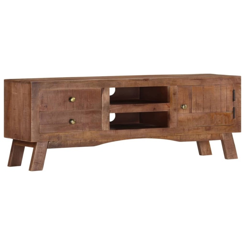 TV-Schrank 110x30x40 cm Raues Mangoholz TV-Schrank 110x30x40 cm Raues Mangoholz